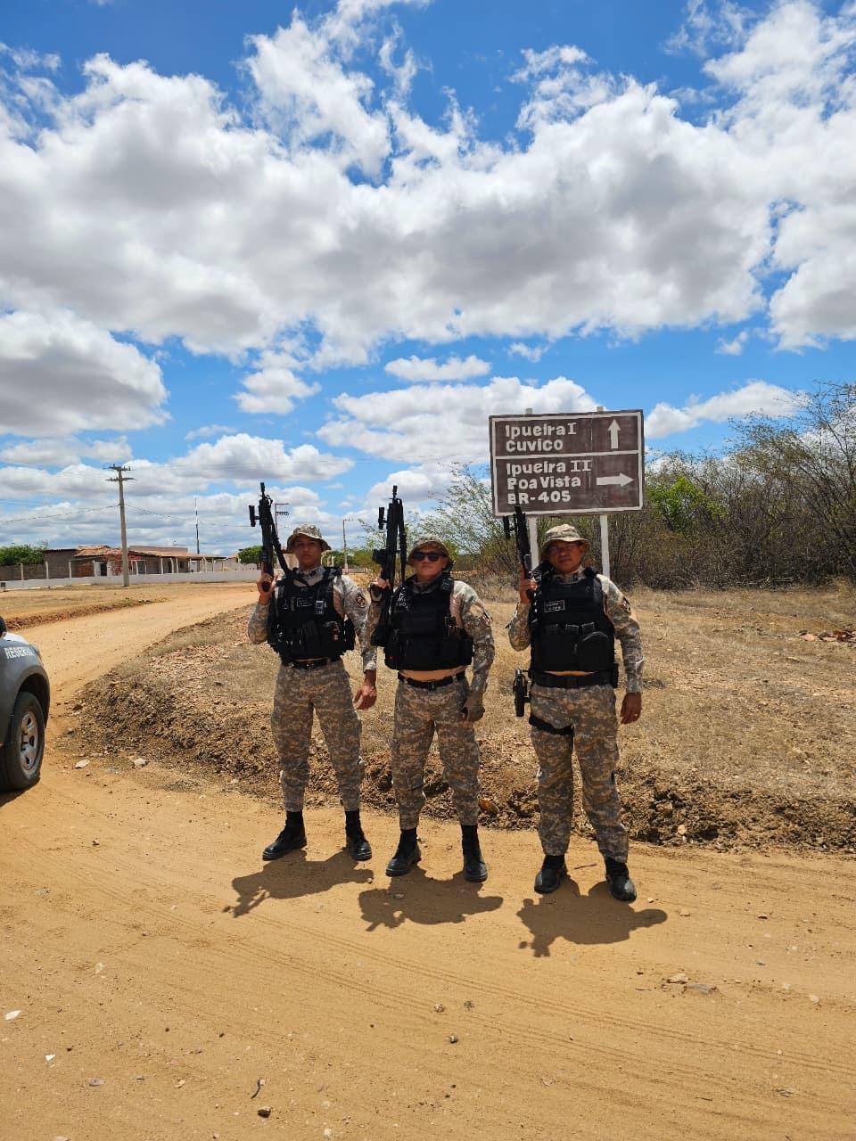 PM realiza patrulhamento rural na região da Areia em Apodi
