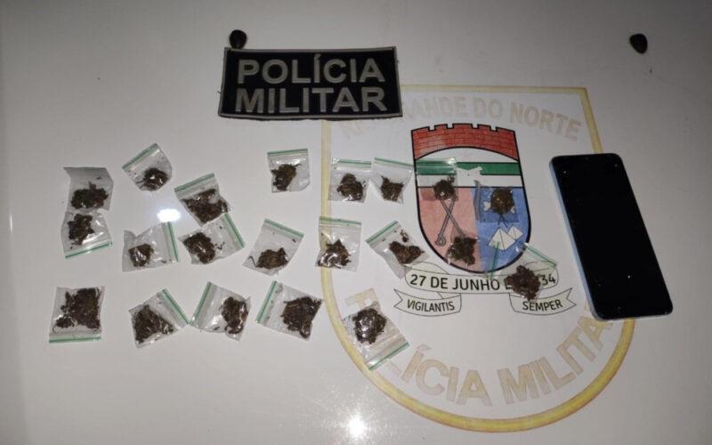 Polícia Militar prende homem por tráfico de drogas no interior do RN