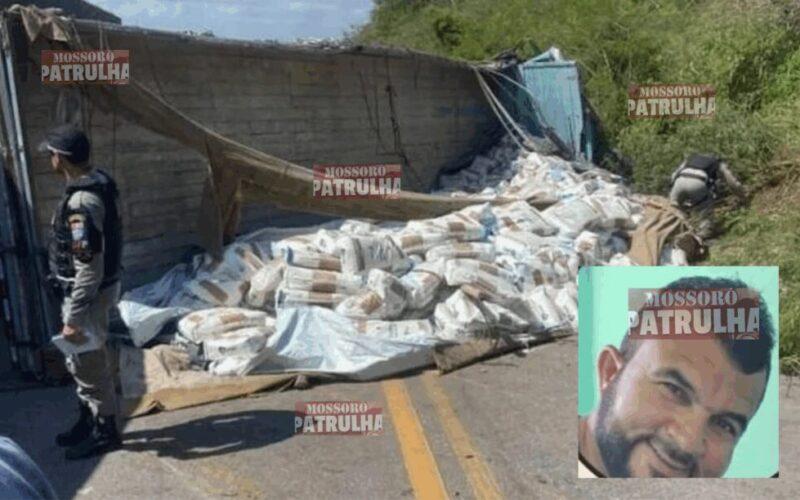 Caminhoneiro de Mossoró morre em acidente com carga de sal em Alagoas