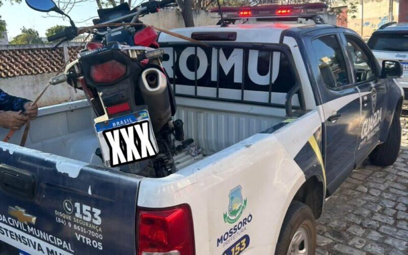 Guarda Municipal recupera motocicleta roubada no Centro de Mossoró