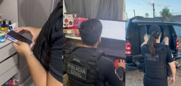 Homem é preso em Extremoz por armazenar e produzir imagens de nudez infantil