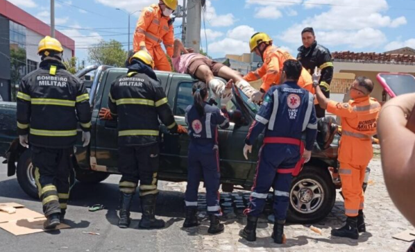 Motociclista fica ferido após colisão com carro em Nova Betânia Mossoró