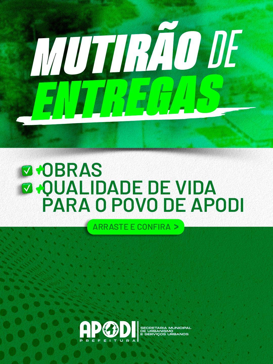 Mutirão de Entregas da Prefeitura realiza inaugurações em comunidades de Apodi nesta semana