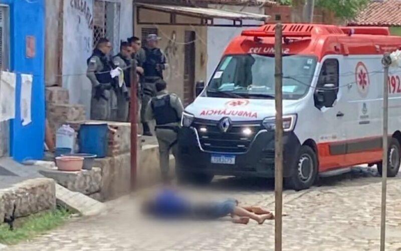 Homem é agredido a pauladas em via pública no bairro Belo Horizonte em Mossoró