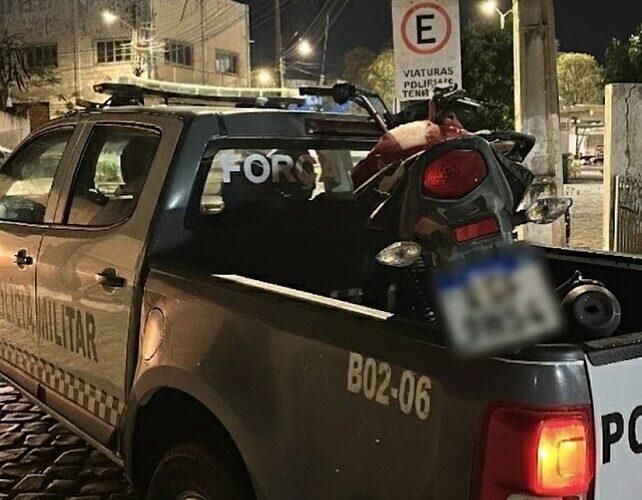 Moto roubada em Mossoró é recuperada pela Força Tática em Grossos
