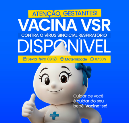 Prefeitura de São Miguel disponibiliza vacina contra VSR para gestantes nesta sexta-feira (19)