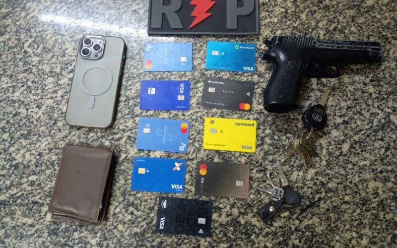 Suspeito de roubo se envolve em acidente e é preso pela Polícia Militar em Mossoró