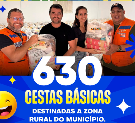 Defesa Civil acompanha entrega de alimentos a famílias da zona rural de Severiano Melo