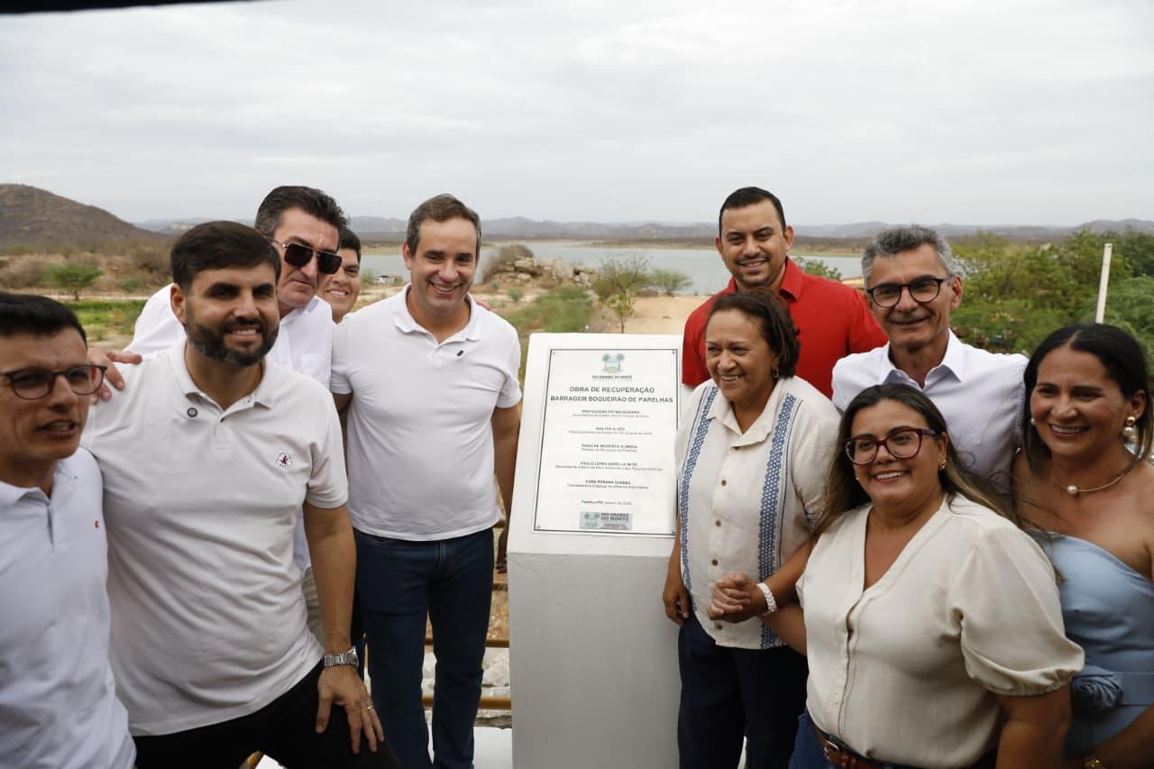 Governo do RN entrega obras de recuperação de reservatório estratégico no Seridó