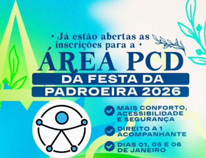 Prefeitura de Martins abre inscrições para espaço reservado a PCD na Festa da Padroeira