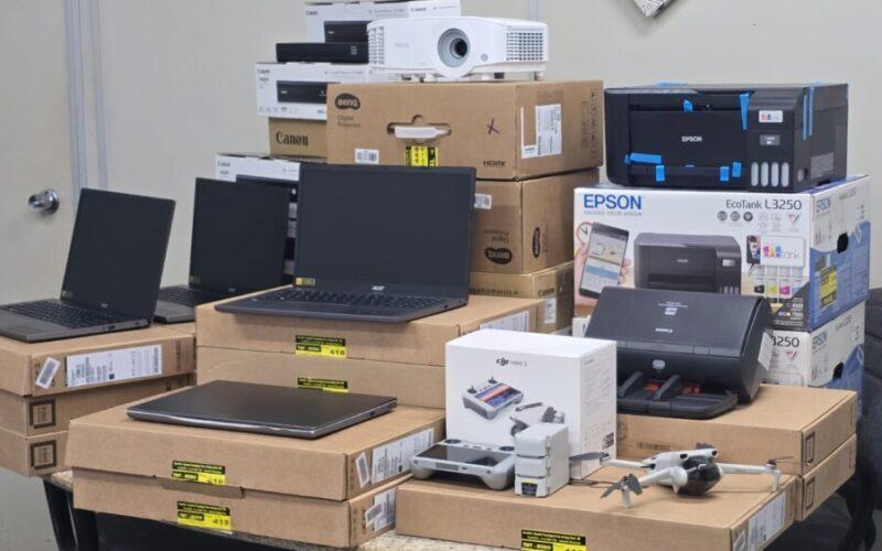 Sistema penitenciário do RN recebe novos equipamentos de informática e drones