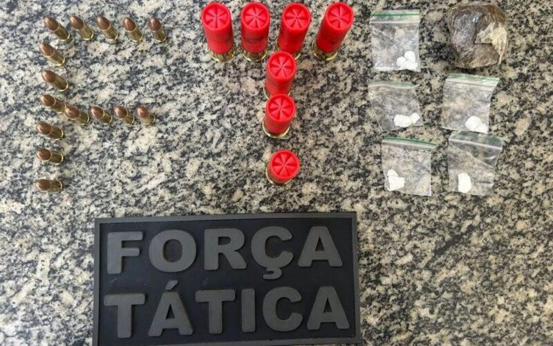 Ação da Força Tática apreende drogas e munições no bairro Santo Antônio em Mossoró