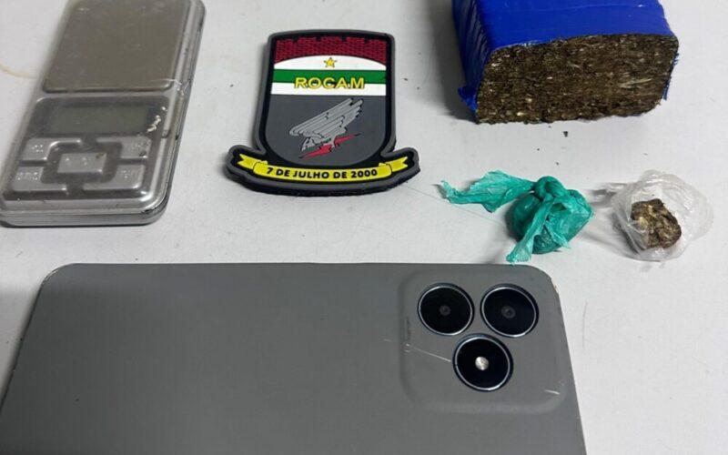 Ação da ROCAM resulta em prisão por tráfico no bairro Barrocas, em Mossoró