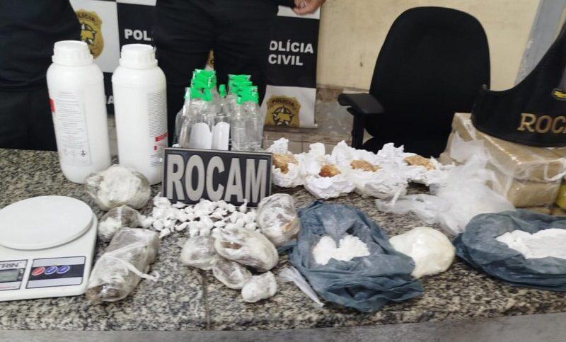 Operação da ROCAM apreende grande quantidade de drogas e prende suspeito em Mossoró