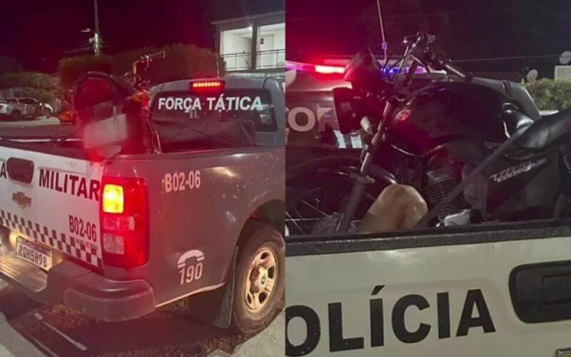 PM apreende motocicleta adulterada e detém condutor após perseguição durante o Carnaval em Grossos