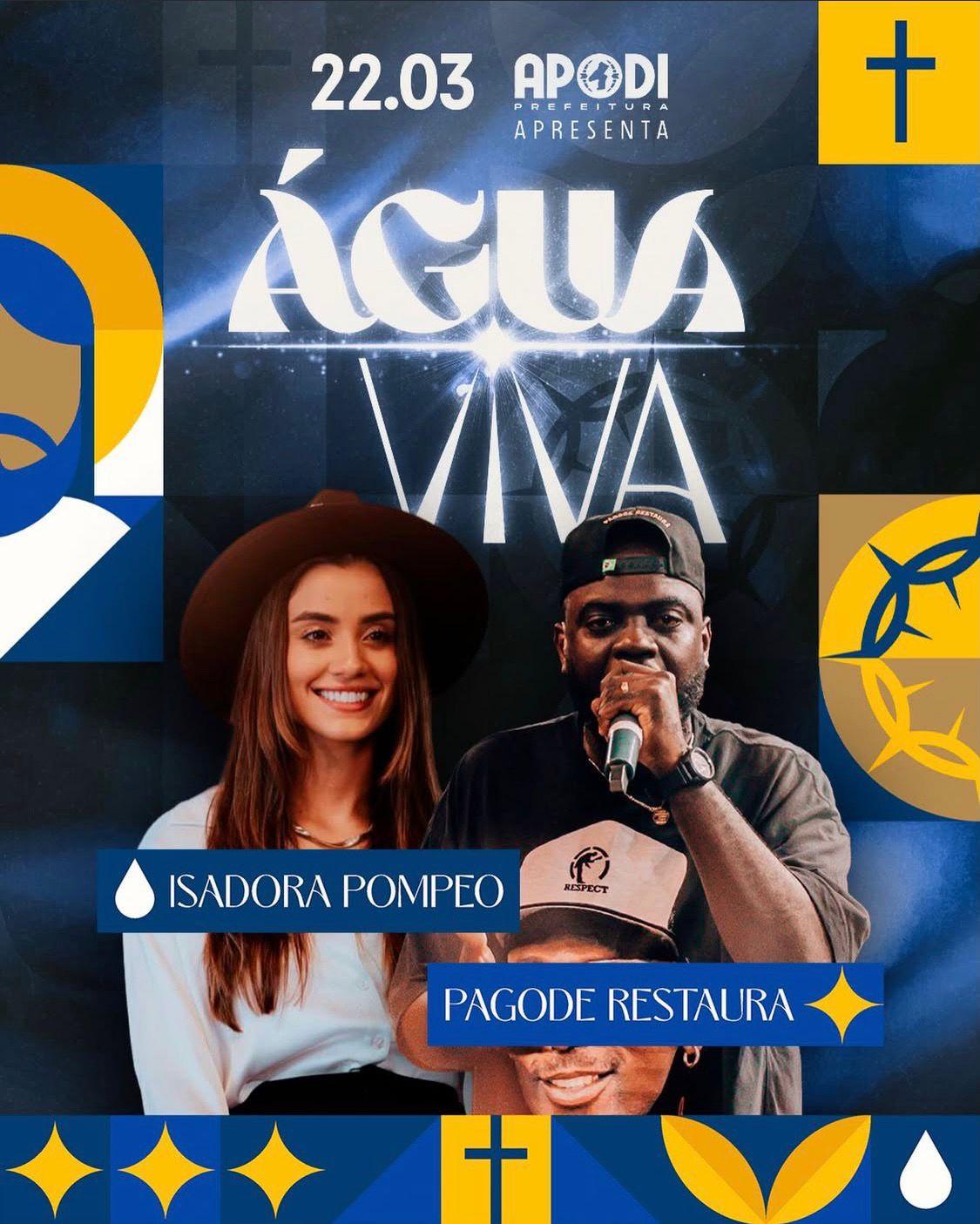 Água Viva promete reunir fiéis em noite de fé, louvor e união em Apodi