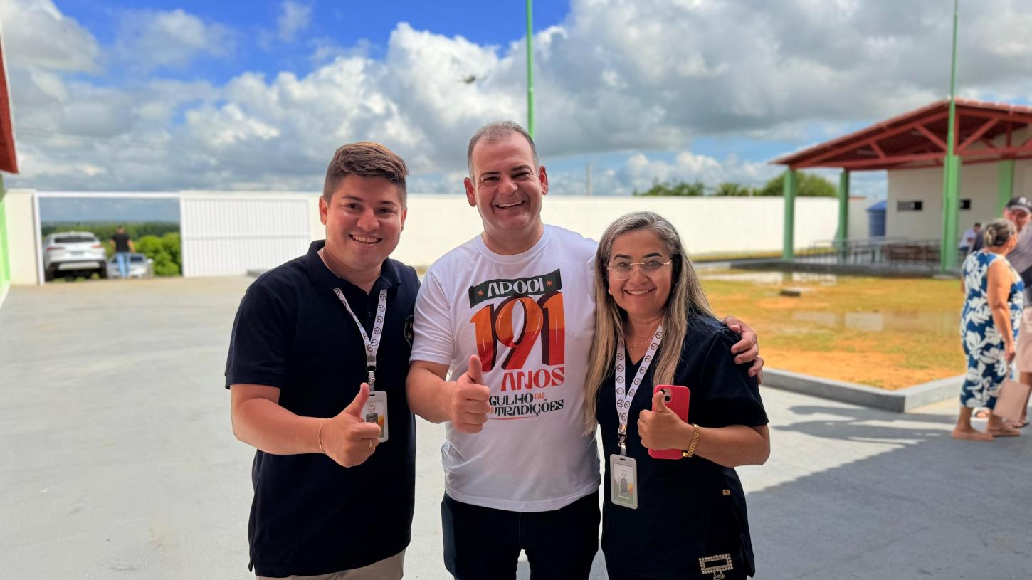 Sabino Neto entrega escola em tempo integral e amplia avanços na educação de Apodi