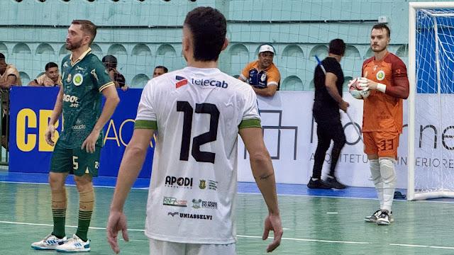 Apodi Futsal empata em casa e decisão das oitavas da Copa do Brasil fica em aberto