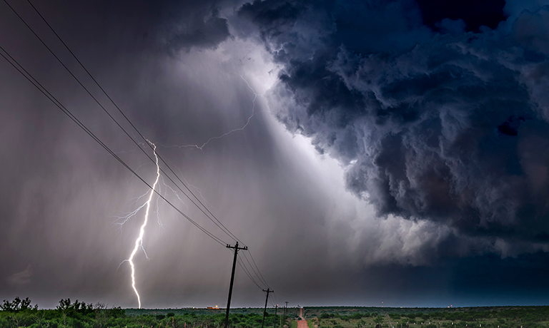 Apodi lidera incidência de raios no RN no primeiro trimestre de 2026