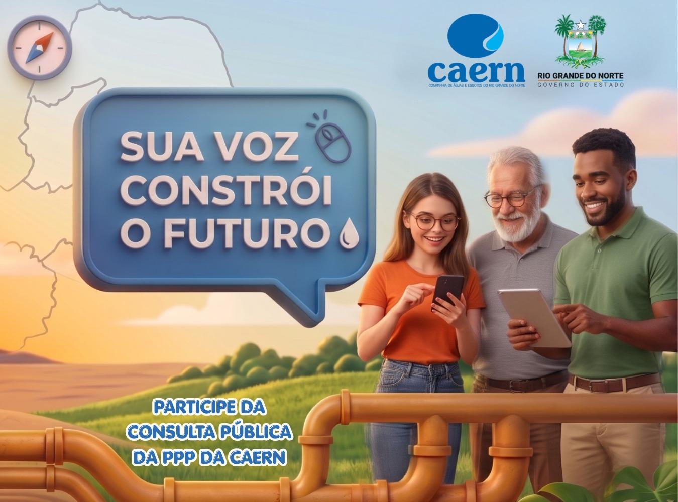 Caern abre consulta pública sobre esgotamento sanitário em 48 municípios do RN