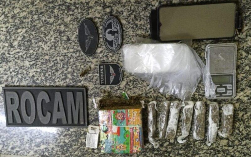 Jovem é preso por tráfico de drogas no bairro Aeroporto II em Mossoró