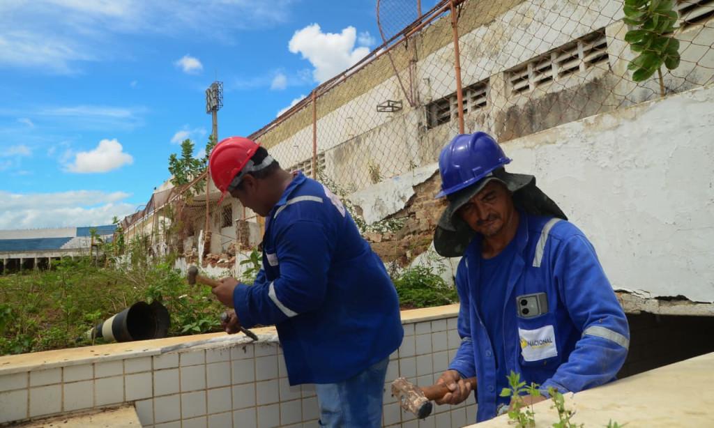 Obra da nova Arena Nogueirão segue em avanço em Mossoró
