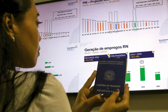 PIB do RN deve crescer abaixo da média nacional em 2025 e 2026