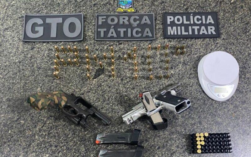 PM frustra plano de execução e detém quatro suspeitos com armas em Assú