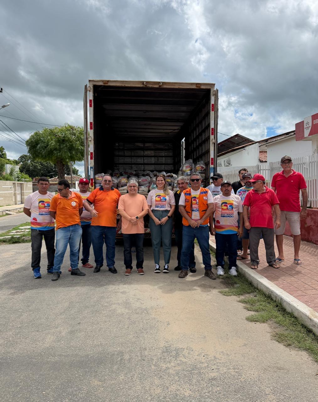 Prefeitura de Governador Dix-Sept Rosado realiza distribuição de mais de 21 toneladas de alimentos para famílias do município
