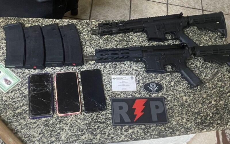 PM apreende dois fuzis e prende casal durante operação no bairro Malvinas