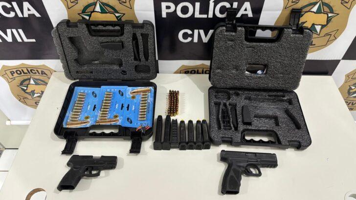 Polícia Civil apreende armas durante investigação de violência doméstica em Extremoz