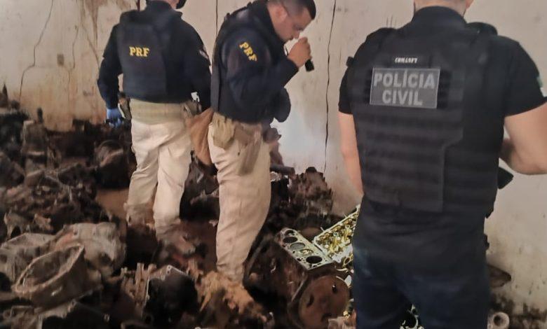 Polícias Civil e Rodoviária Federal apreendem motores adulterados em Mossoró