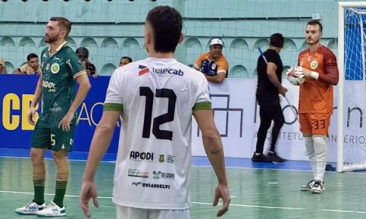 Apodi Futsal empata em casa e decisão das oitavas da Copa do Brasil fica em aberto