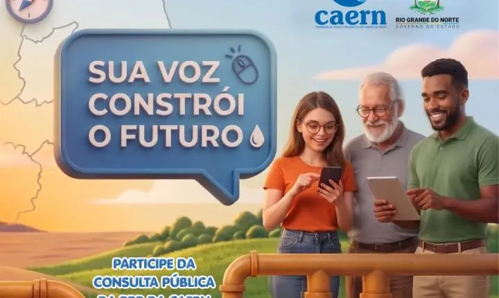Caern abre consulta pública sobre esgotamento sanitário em 48 municípios do RN