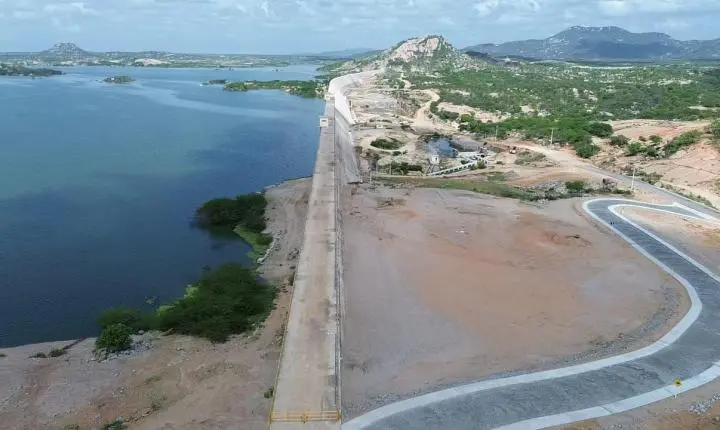 Chuvas fazem volume da Barragem de Oiticica dobrar e ultrapassar 200 milhões de m³ no RN