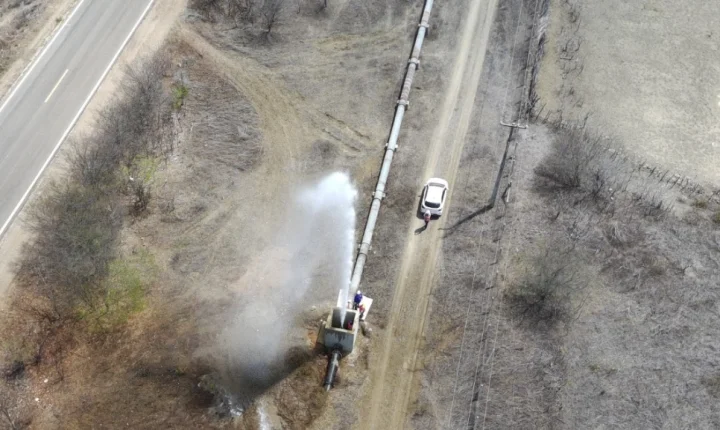 Novo sistema Apodi-Mossoró começa a enviar 300 mil litros de água por hora para bairros de Mossoró