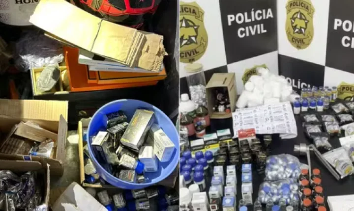 Polícia fecha laboratório clandestino de remédios e anabolizantes em Natal