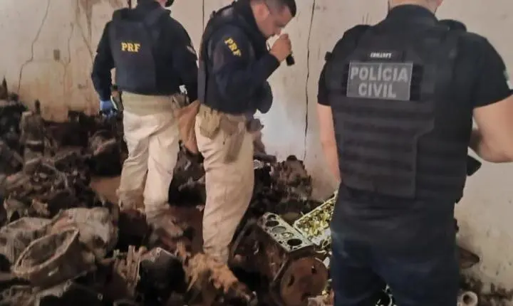 Polícias Civil e Rodoviária Federal apreendem motores adulterados em Mossoró